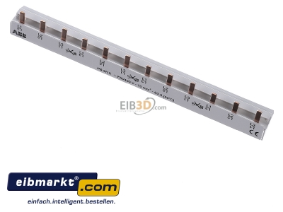 View up front ABB Stotz S&J PS 3/12 fix Phase busbar 3-p 10mm 216mm
