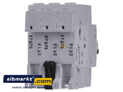 Back view ABB Stotz S&J S 203-K 16 Miniature circuit breaker 3-p K16A

