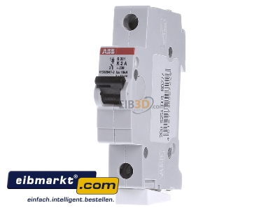 Front view ABB Stotz S&J S 201-K 2 Miniature circuit breaker 1-p K2A - 
