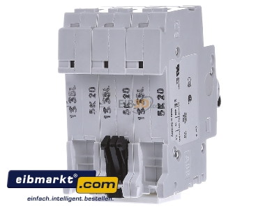 Ansicht hinten ABB Stotz S&J S 203-K 20 Sicherungsautomat K,6kA,20A,3P 