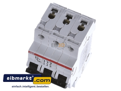 View up front ABB Stotz S&J S 203-K 20 Miniature circuit breaker 3-p K20A 
