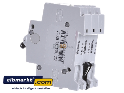 View on the right ABB Stotz S&J S 203-K 25 Miniature circuit breaker 3-p K25A 
