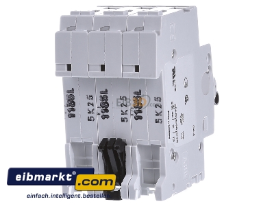 Back view ABB Stotz S&J S 203-K 25 Miniature circuit breaker 3-p K25A 
