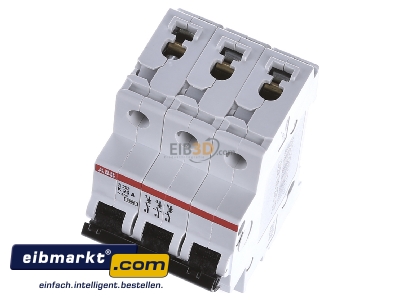 View up front ABB Stotz S&J S 203-K 25 Miniature circuit breaker 3-p K25A 
