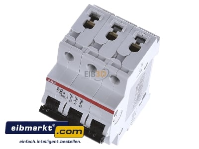 View up front ABB Stotz S&J S 203-K 40 Miniature circuit breaker 3-p K40A - 
