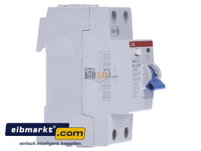 View on the left ABB Stotz S&J F 202A-63/0,03 Residual current breaker 2-p 63/0,03A - 
