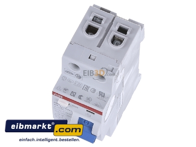 View up front ABB Stotz S&J F 202A-63/0,03 Residual current breaker 2-p 63/0,03A - 
