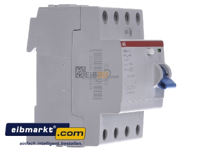 View on the left ABB Stotz S&J F 204A-63/0,3 Residual current breaker 4-p 63/0,3A
