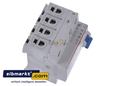 View top left ABB Stotz S&J F 204A-63/0,3 Residual current breaker 4-p 63/0,3A
