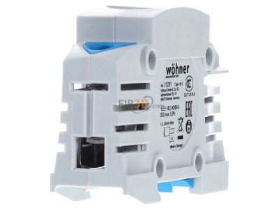 Ansicht links Whner 31291 Sicherungssockel 31 291