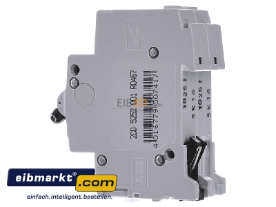 View on the right ABB Stotz S&J S 202-K 16 Miniature circuit breaker 2-p K16A
