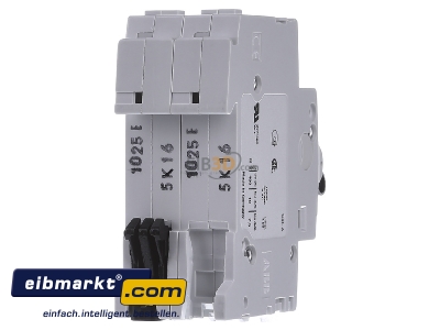 Back view ABB Stotz S&J S 202-K 16 Miniature circuit breaker 2-p K16A
