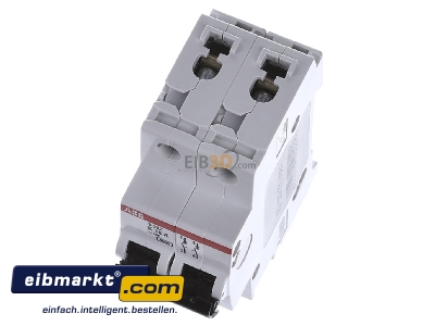 View up front ABB Stotz S&J S 202-K 16 Miniature circuit breaker 2-p K16A

