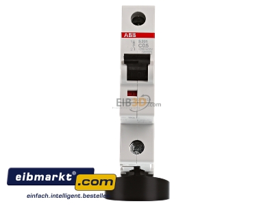 Front view ABB Stotz S&J S 201-C 0,5 Miniature circuit breaker 1-p C0,5A 
