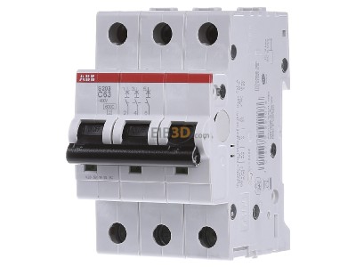 Frontansicht ABB S203-C63 Sicherungsautomat 6kA 63A C 3p 