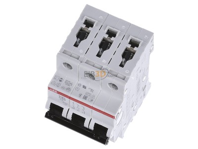 View up front ABB S203-C63 Miniature circuit breaker 3-p C63A 
