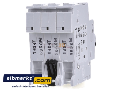 Back view ABB Stotz S&J S 203-B 50 Miniature circuit breaker 3-p B50A - 
