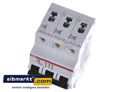 View up front ABB Stotz S&J S 203-B 50 Miniature circuit breaker 3-p B50A - 
