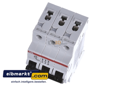 Ansicht oben vorne ABB Stotz S&J S 203-B 50 Sicherungsautomat B,6kA,50A,3P 