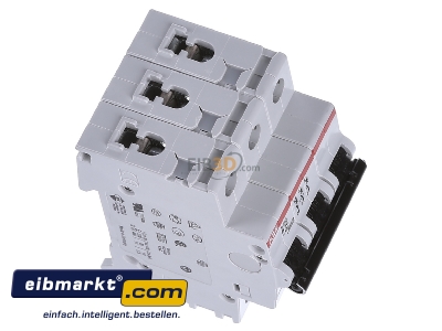 View top left ABB Stotz S&J S 203-B 50 Miniature circuit breaker 3-p B50A - 
