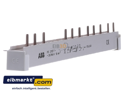 View on the left ABB Stotz S&J PS 3/12 FI H Phase busbar 3-p 10mm
