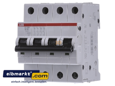Frontansicht ABB Stotz S&J S 204-B 16 Sicherungsautomat pro M Compact 