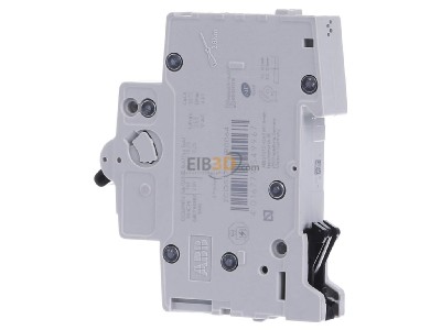 View on the right ABB S201M-C6 Miniature circuit breaker 1-p C6A 
