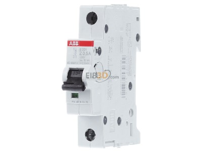 Frontansicht ABB S201-Z0,5 Sicherungsautomat 6kA 0,5A Z 1p 