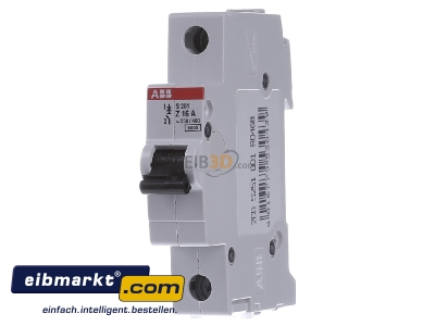 Frontansicht ABB Stotz S&J S 201-Z 16 Sicherungsautomat 6kA 16A Z 1p 