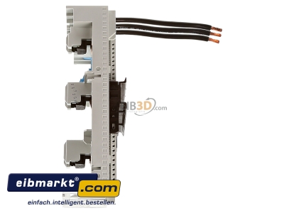 Ansicht oben links Whner 32 457 Sammelschienenadapter m.1 Tragschiene,63A 