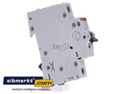 View on the left ABB Stotz S&J S 201 M-B 16 Miniature circuit breaker 1-p B16A - 
