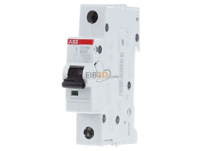 Front view ABB S201M-B20 Miniature circuit breaker 1-p B20A 
