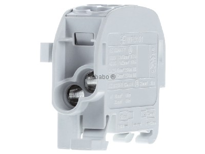 Ansicht links Weidm�ller WPD 101 2X25/2X16 GY Hauptleitungsabzweigklemme W-Reihe, TS 35 