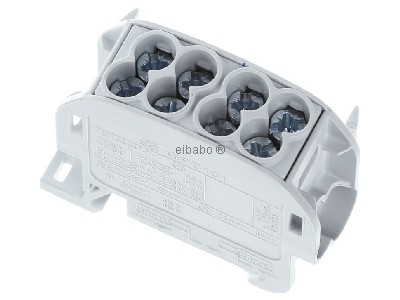 Ansicht oben vorne Weidm�ller WPD 101 2X25/2X16 GY Hauptleitungsabzweigklemme W-Reihe, TS 35 