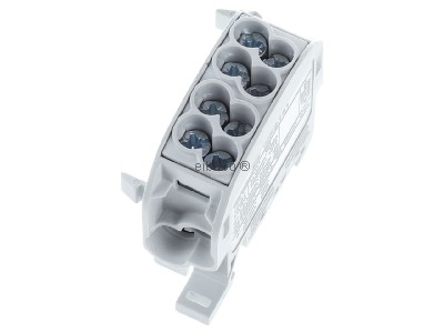 Ansicht oben links Weidm�ller WPD 101 2X25/2X16 GY Hauptleitungsabzweigklemme W-Reihe, TS 35 
