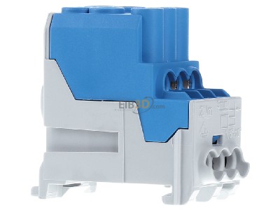 Ansicht links Weidm�ller WPD 100 2X25/6X10 BL Hauptleitungsabzweigklemme W-Reihe, TS 35 