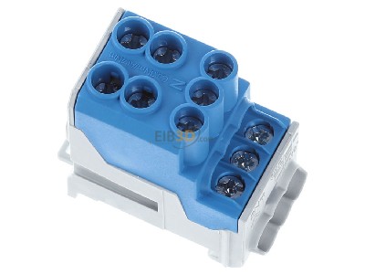 Ansicht oben links Weidm�ller WPD 100 2X25/6X10 BL Hauptleitungsabzweigklemme W-Reihe, TS 35 