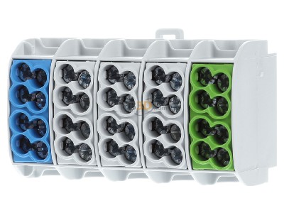 Frontansicht Weidm�ller WPD501 2x#1562140000 Hauptleitungsabzweigklemme 252X161XGN/3XGY/1XBL WPD501 2x1562140000
