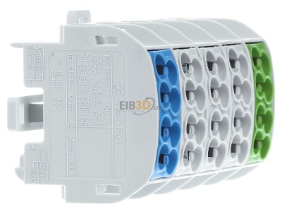 Ansicht links Weidm�ller WPD501 2x#1562140000 Hauptleitungsabzweigklemme 252X161XGN/3XGY/1XBL WPD501 2x1562140000