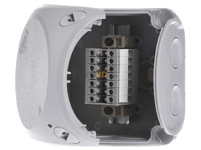 Frontansicht Hensel RK 0207 T Reihenklemmenkasten 1,5-2,5qmm, 7 Klemm. 