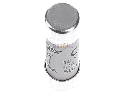 View top right Hager LF310G Cylindrical fuse 10x38 mm 10A 
