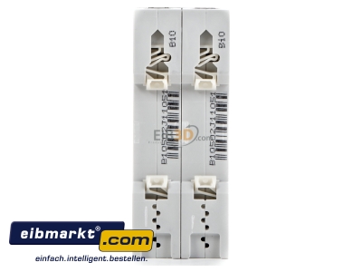 Back view Miniature circuit breaker 2-p B10A 5SY4510-6 Siemens Indus.Sector 5SY4510-6
