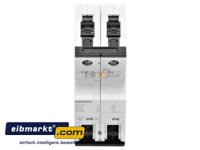 View up front Miniature circuit breaker 2-p B10A 5SY4510-6 Siemens Indus.Sector 5SY4510-6
