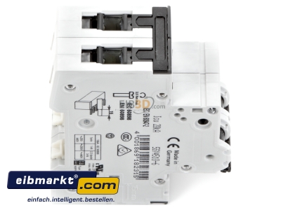 View top left Miniature circuit breaker 2-p B10A 5SY4510-6 Siemens Indus.Sector 5SY4510-6
