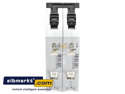 Top rear view Miniature circuit breaker 2-p B10A 5SY4510-6 Siemens Indus.Sector 5SY4510-6
