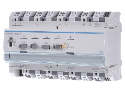 Front view Hager TYA664AN Control module bus system 5...300W 

