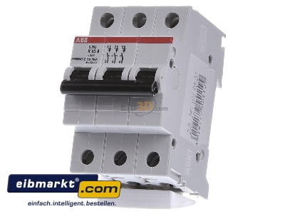 Frontansicht ABB Stotz S&J S203-K63 Sicherungsautomat K,6kA,63A,3P 