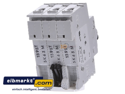 Ansicht hinten ABB Stotz S&J S203-K63 Sicherungsautomat K,6kA,63A,3P 