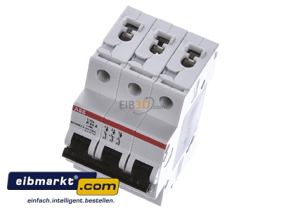 Ansicht oben vorne ABB Stotz S&J S203-K63 Sicherungsautomat K,6kA,63A,3P 