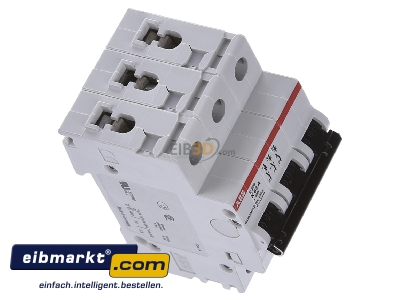 Ansicht oben links ABB Stotz S&J S203-K63 Sicherungsautomat K,6kA,63A,3P 